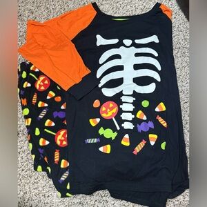 Halloween Glow In the Dark Women’s Plus Pajama Set